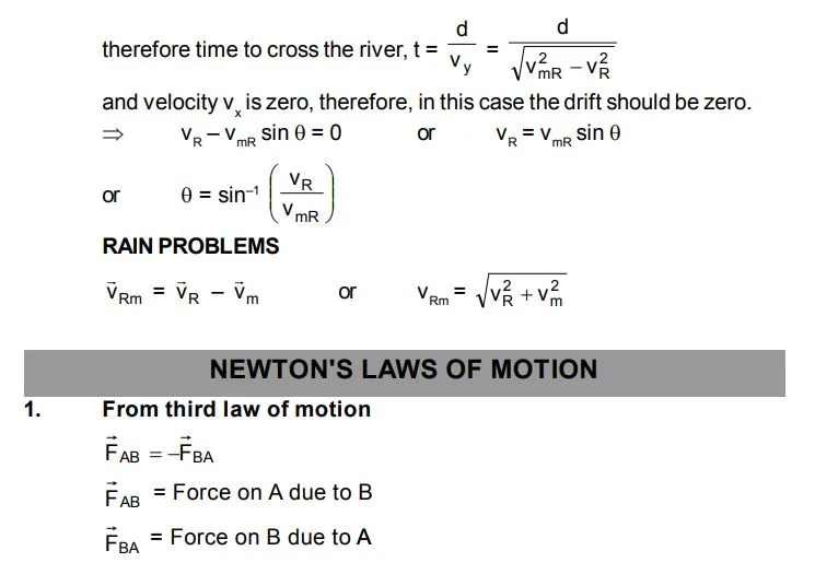 Physics Formula sheet 6