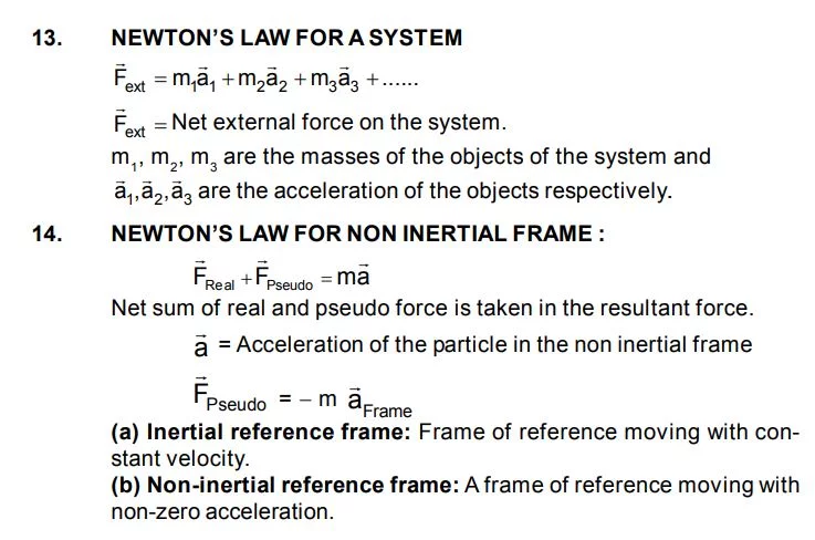 Physics Formula sheet 10