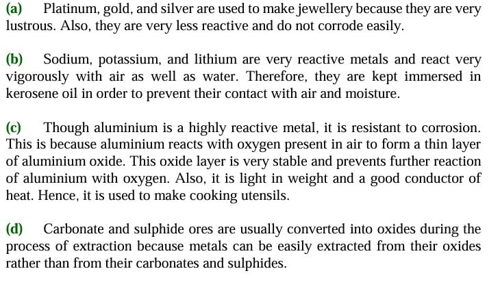 NCERT Solutions Class 10 Science chapter 3