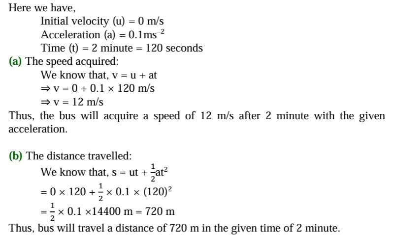 Motion Class 9 NCERT Solutions