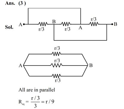 Find the equivalent resistance between two ends of the following circuit