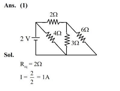 The net current flowing in the given circuit is _______ A.